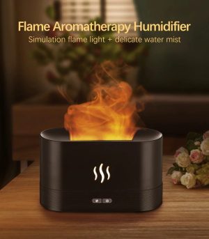 GearUp DQ701 Flame Effect Air Humidifier Oil Fragrance Aromatherapy Diffuser