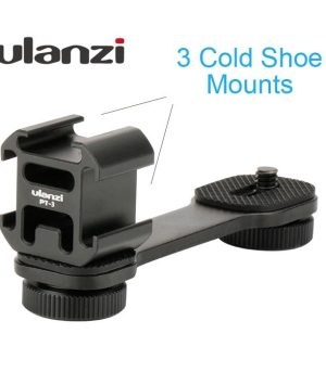 Ulanzi Pt-3 Gimbal Accessories Triple Cold Shoe Mounts Plate